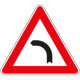 Cartello NF 5 CURVA A SINISTRA