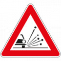 Cartello NF 29 MATERIALE INSTABILE SU STRADA