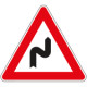 Cartello NF 6 DOPPIA CURVA prima a DESTRA