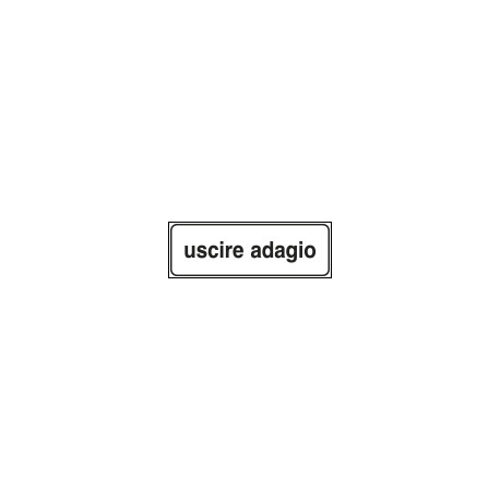 Tabella aggiuntiva rifrangente USCIRE ADAGIO