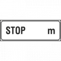 Tabella aggiuntiva rifrangente STOP A. . . . . m