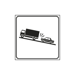 Cartello NF 6d AUTOCARRI IN RALLENTAMENTO