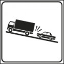 Cartello NF 6d AUTOCARRI IN RALLENTAMENTO