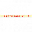 Striscia in PVC adesivo per estintori