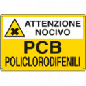 Cartello sostanze pericolose PCB POLICLORODIFENILI
