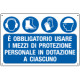 Cartello obbligo Usare cuffie, scarpe, guanti EN ISO 7010