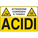 Cartello sostanze pericolose ACIDI EN ISO 7010