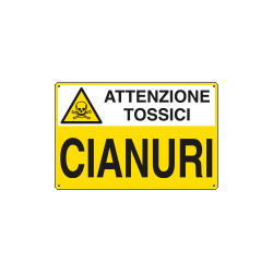 Cartello sostanze pericolose CIANURI EN ISO 7010