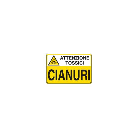 Cartello sostanze pericolose CIANURI EN ISO 7010