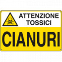 Cartello sostanze pericolose CIANURI EN ISO 7010
