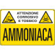 Cartello sostanze pericolose AMMONIACA EN ISO 7010