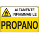 Cartello sostanze pericolose PROPANO EN ISO 7010