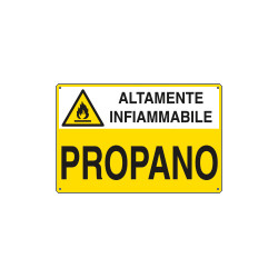 Cartello sostanze pericolose PROPANO EN ISO 7010