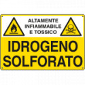Cartello sostanze pericolose IDROGENO SOLFORATO EN ISO 7010