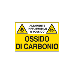 Cartello sostanze pericolose OSSIDO DI CARBONIO EN ISO 7010