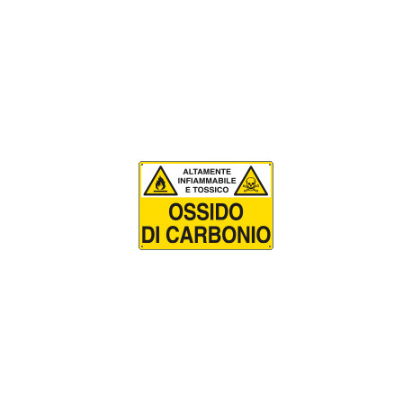 Cartello sostanze pericolose OSSIDO DI CARBONIO EN ISO 7010