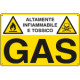 Cartello sostanze pericolose GAS EN ISO 7010