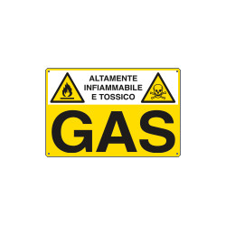 Cartello sostanze pericolose GAS EN ISO 7010