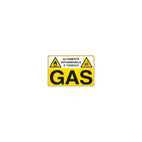 Cartello sostanze pericolose GAS EN ISO 7010