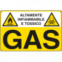 Cartello sostanze pericolose GAS EN ISO 7010