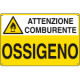 Cartello sostanze pericolose OSSIGENO EN ISO 7010