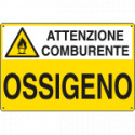 Cartello sostanze pericolose OSSIGENO EN ISO 7010