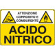 Cartello sostanze pericolose ACIDO NITRICO EN ISO 7010