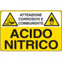 Cartello sostanze pericolose ACIDO NITRICO EN ISO 7010
