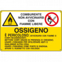 Cartello sostanze pericolose OSSIGENO EN ISO 7010