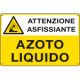 Cartello sostanze pericolose AZOTO LIQUIDO EN ISO 7010