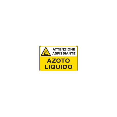 Cartello sostanze pericolose AZOTO LIQUIDO EN ISO 7010