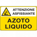 Cartello sostanze pericolose AZOTO LIQUIDO EN ISO 7010