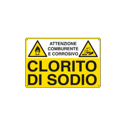 Cartello sostanze pericolose CLORITO DI SODIO EN ISO 7010
