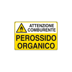 Cartello sostanze pericolose PEROSSIDO ORGANICO EN ISO 7010