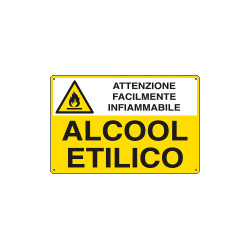 Cartello sostanze pericolose ALCOOL ETILICO EN ISO 7010