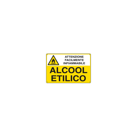 Cartello sostanze pericolose ALCOOL ETILICO EN ISO 7010
