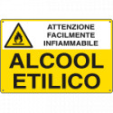 Cartello sostanze pericolose ALCOOL ETILICO EN ISO 7010