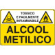 Cartello sostanze pericolose ALCOOL METILICO EN ISO 7010