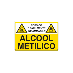 Cartello sostanze pericolose ALCOOL METILICO EN ISO 7010