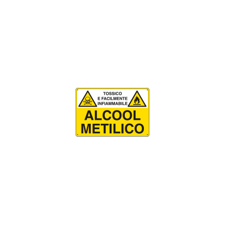 Cartello sostanze pericolose ALCOOL METILICO EN ISO 7010