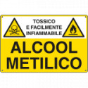 Cartello sostanze pericolose ALCOOL METILICO EN ISO 7010