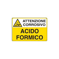 Cartello sostanze pericolose ACIDO FORMICO EN ISO 7010