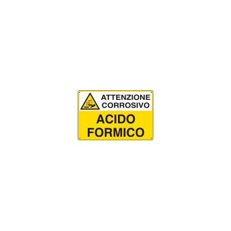 Cartello sostanze pericolose ACIDO FORMICO EN ISO 7010