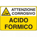 Cartello sostanze pericolose ACIDO FORMICO EN ISO 7010