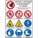 Cartello Vietato l'accesso ai non addetti ai lavori EN ISO 7010