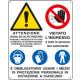 Cartello E'obbligatorio usare i mezzi di protezione . . . EN ISO 7010