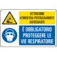 Cartello multisimbolo atmosfera potenzialmente asfissiante EN ISO 7010