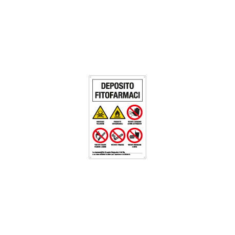 Cartello "Deposito Fitofarmaci"ISO 7010