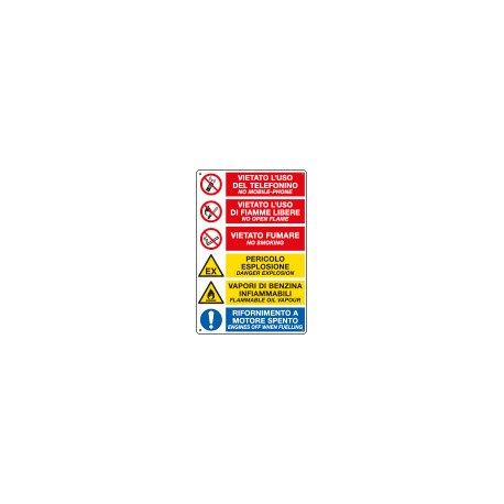 Etichetta autoadesiva E'vietato . . EN ISO 7010