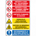 Etichetta autoadesiva E'vietato . . EN ISO 7010